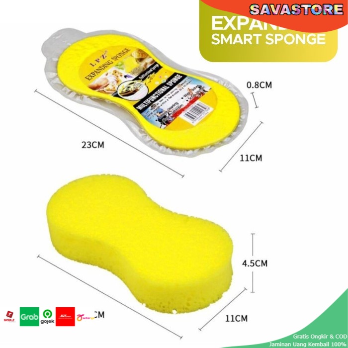 SPONGE BUSA CUCI MOBIL PREMIUM EXPANDING SMART SPONGE BUSA