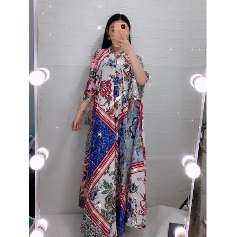 MAXI DRESS IMPORT WANITA ASIA KOREA JEPANG ORIGINAL ZE21