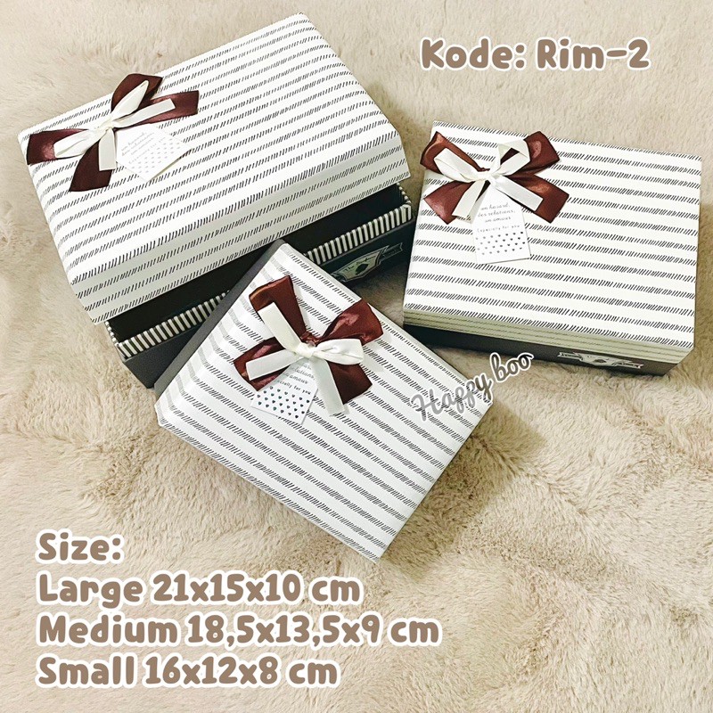 box kado kotak kado hampers gift box rim2 set 3 susun small large medium kotak hampers premium