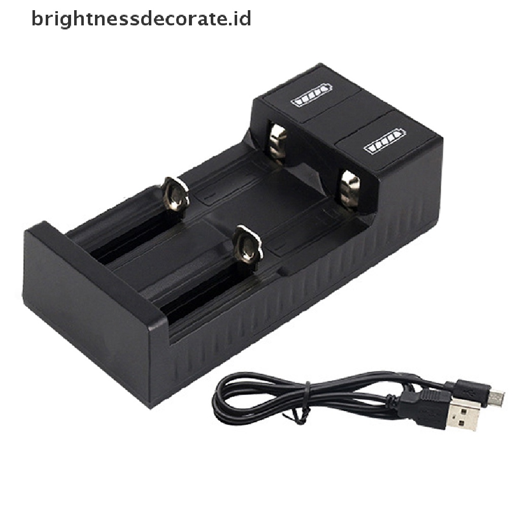 Charger Baterai Universal Port Usb Ganda Untuk 3.7v 18650 26650 14500 Li-Ion