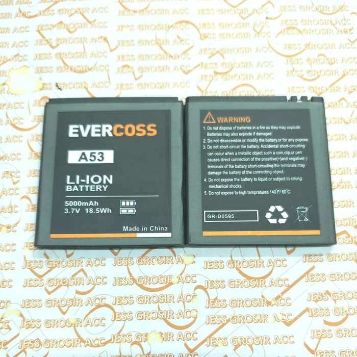 Baterai Battery Batre Double Power Evercoss Evercross Cross A53 A53*