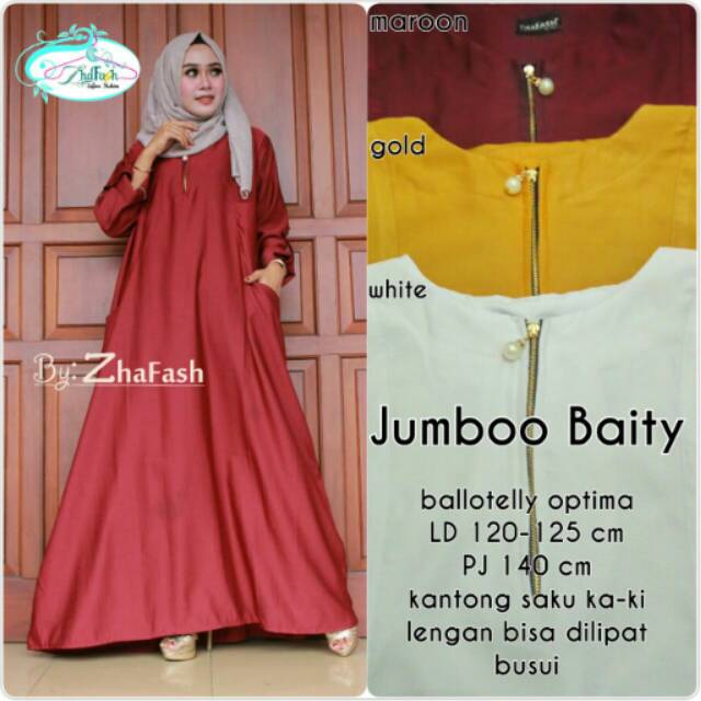 Gamis Jumbo Balotelli/Gamis Jumbo/Gamis XXL/Gamis Big Size/Gamis Jumbo Pesta/Gamis Polos Jumbo