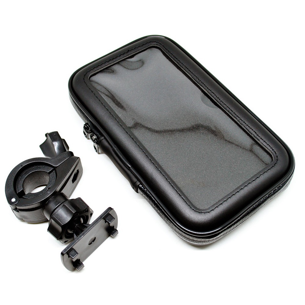 holder hp sepeda motor 6.8 Inci dengan Casing Anti Air  tempat hp di sepeda motor anti air murah dudukan hp motor