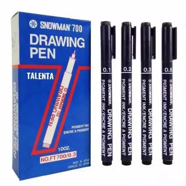 

Pendrawing- Pulpen Drawing Pen Snowman 0.5Mm - 1 Pc -Drawing-Pen.