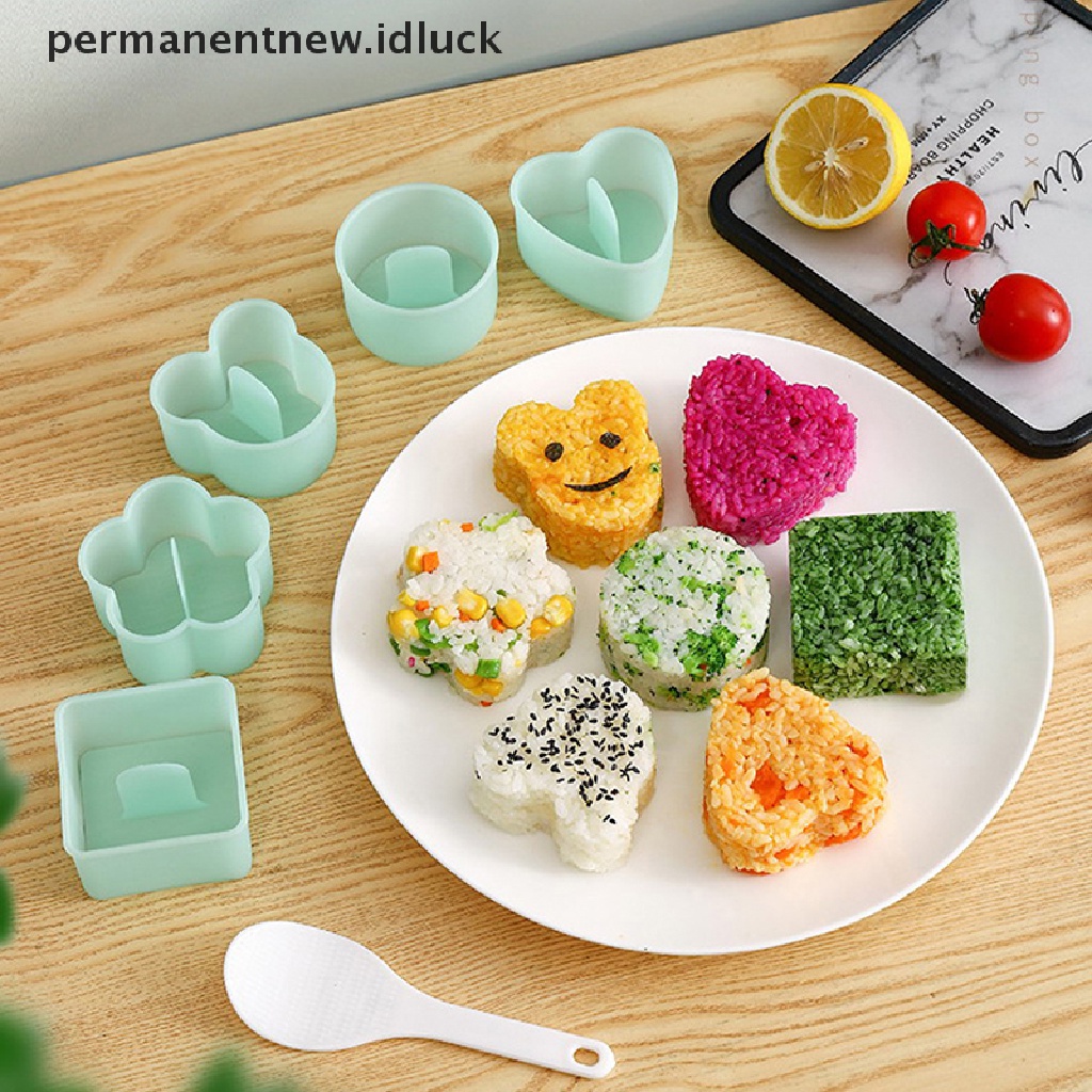 Set 5 Pcs Cetakan Nasi Bentuk Kartun Untuk Bento Sushi