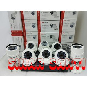 PAKET CCTV Hikvision 8 Camera 2MP ( Komplit siap pasang )