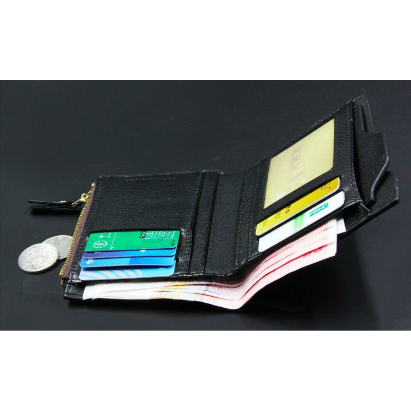 D836 Dompet Pria Lipat Kulit Men Fashion Letter Wallet