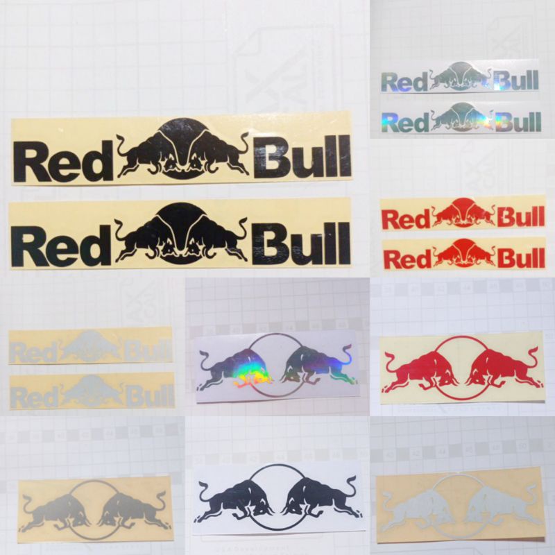 STICKER RED BULL STIKER REDBULL CUTTING