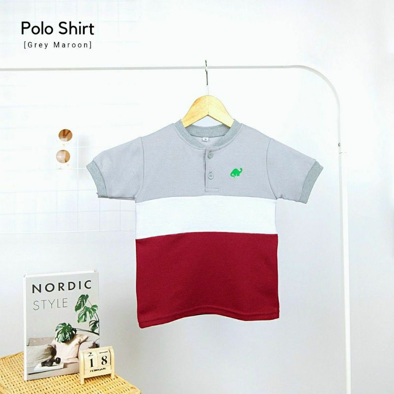 Kaos Polo Anak/Polo Shirt tree tone/Kaos polo anak 3 warna