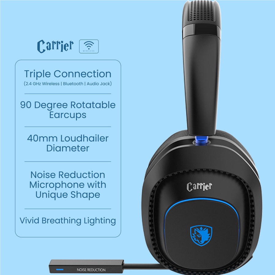 Sades Carrier SA-203 Wireless Bluetooth Multiplatform Gaming Headset