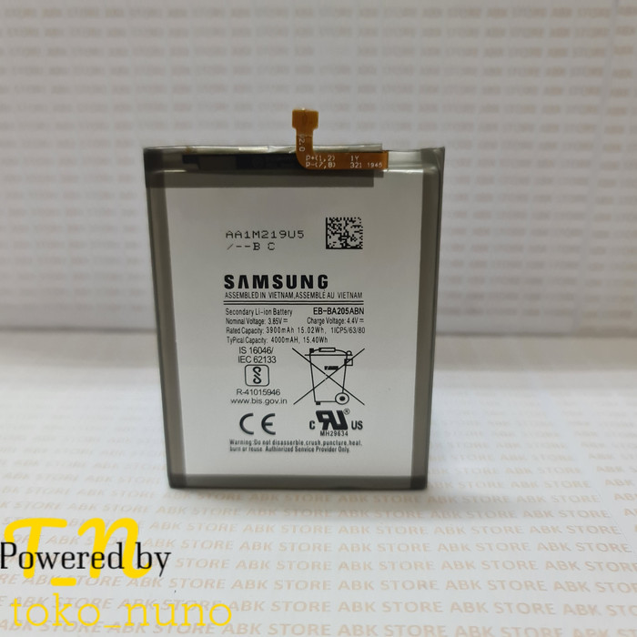 Batre Baterai Battery Samsung A30s A307 A307f A50s A505 A505f Original