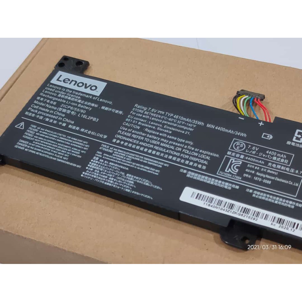 Battery Lenovo IdeaPad L16L2PB3 320 320-14IAP 320-14AST 320-15IAP Original