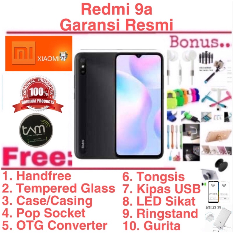 Xiaomi Redmi 10a 3/64gb dan 3/32Gb Garansi Resmi Free Bonus-1