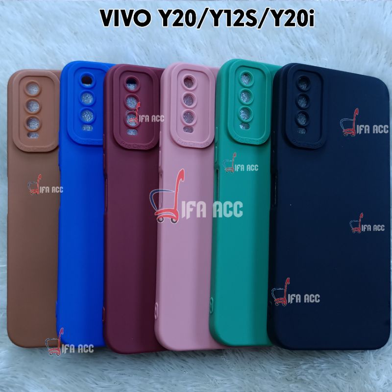 CASE VIVO Y12S / Y20 / Y20i CASE TPU PRO MACARON PELINDUNG 360