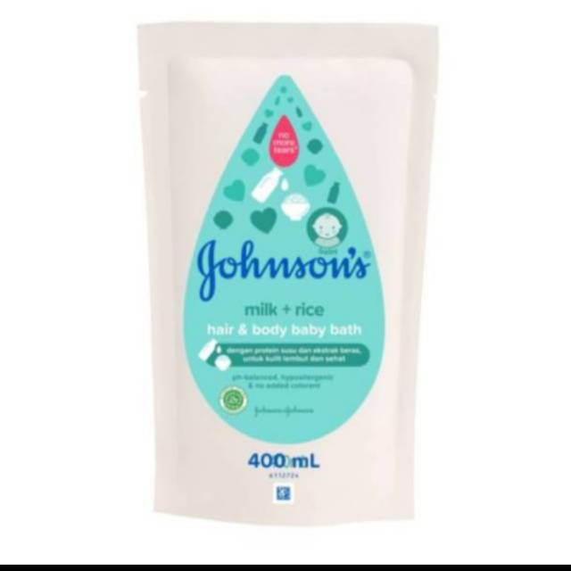 Johnson's baby bath Milk Rice 400ml / sabun Bayi