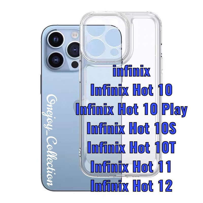 SPACE CASE SOFT TPU CLEAR CASE INFINIX HOT 12 HOT 11 HOT 10T HOT 10S 10 PLAY 10 PROTECTOR CAMERA SOFT CASE 1.6MM BENING