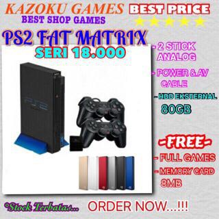 Ps2 Fat Matrix Seri 18.000 HDD80gb Full Game Terbaru Terlaris