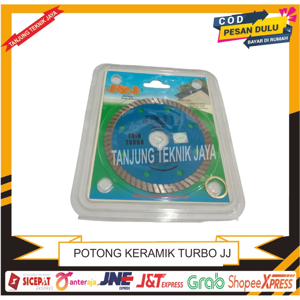MATA POTONG KERAMIK 4'' INCH TURBO THIN J&J/DIAMOND WHEEL JJ MURAH BERKUWALITAS