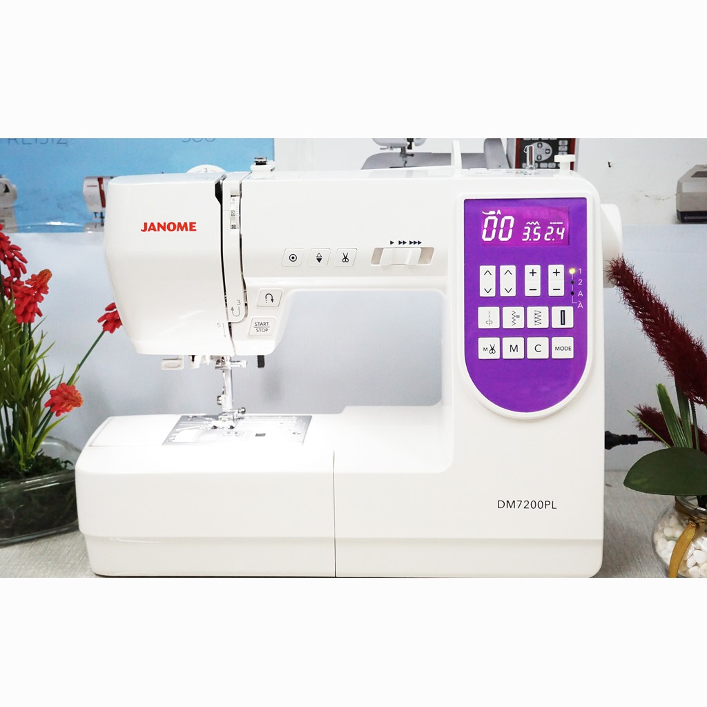 mesin jahit portable merk Janome type DM7200PL - ungu