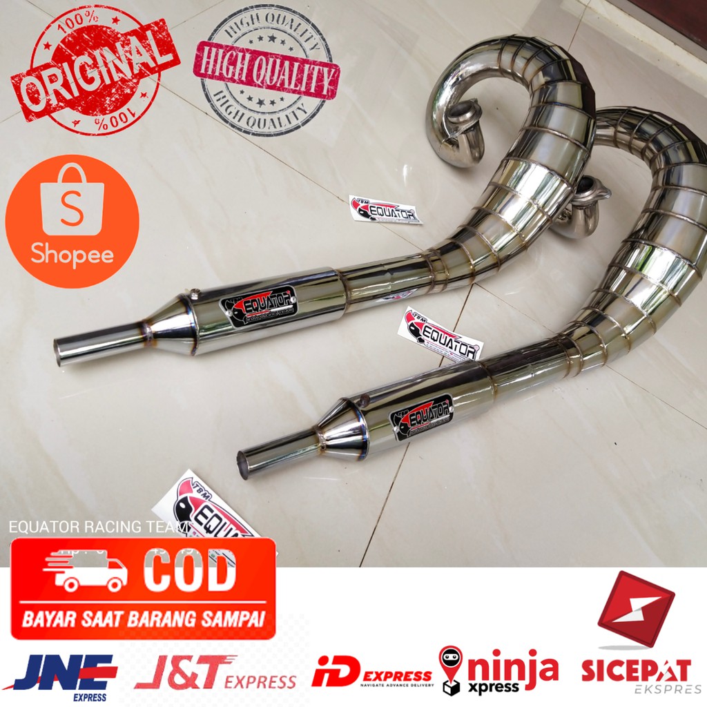 knalpot RX KING series lobster full chrome ori EQUATOR RACING