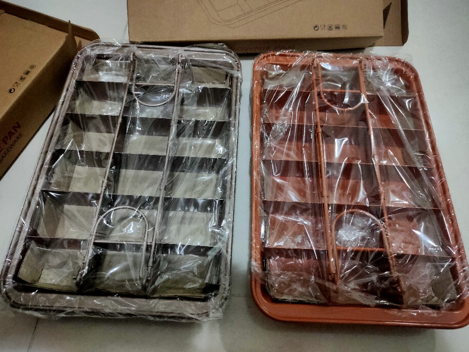 Brownie Pan Non Stick Pan Loyang Brownies Anti Lengket Sekat Bongpas Bongkar Pasang Roti Import