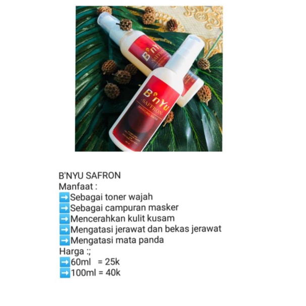 Face Mist B'nyu Saffron 60 ml