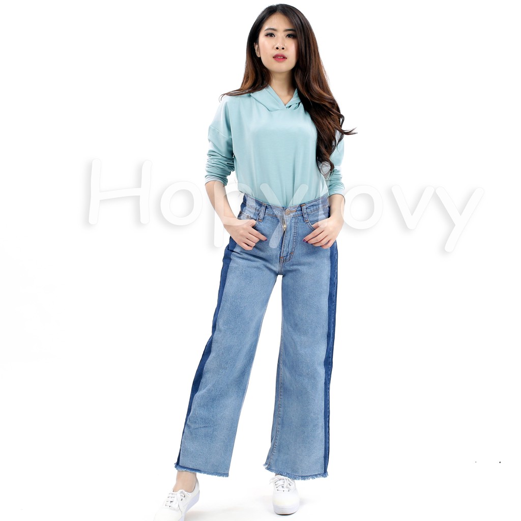 HOPYLOVY - Sweater Wanita Hoodie Polos Basic Hariet PREMIUM