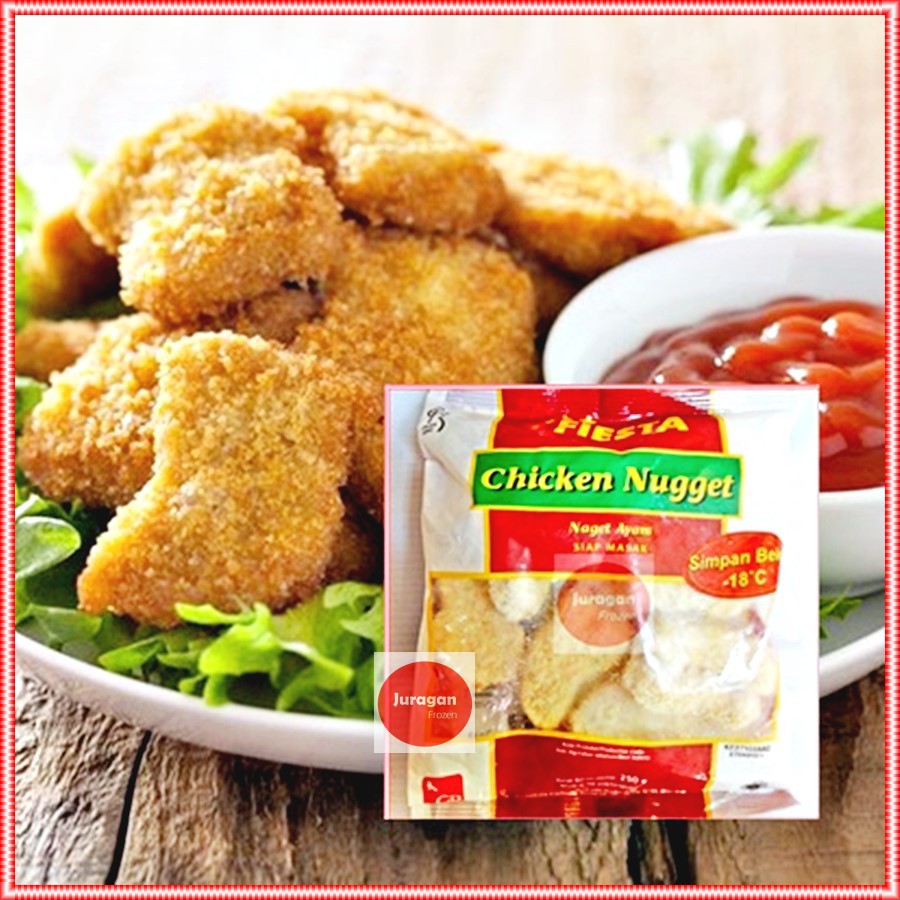 

NUGGET AYAM FIESTA FROZEN RASA CHICKEN NUGET 250GR DAN 500GR