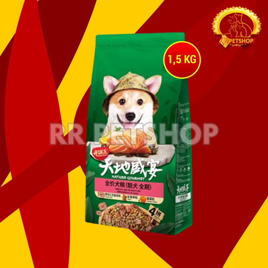 Kitchen Flavour Beauty Stages Dog Food Makanan Anjing Bulu Hair 1.5 KG