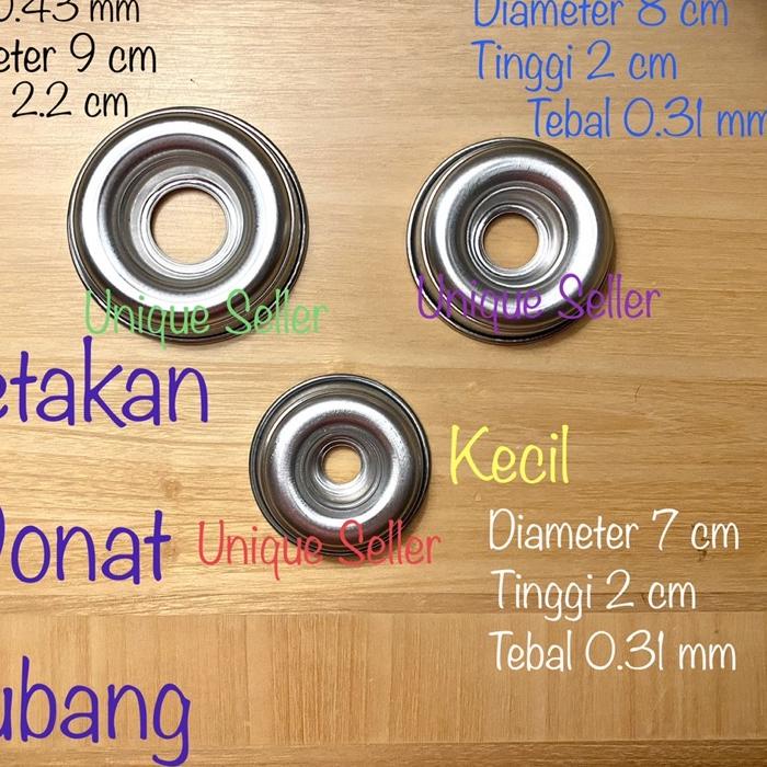 ☪ Cetakan Brownies Donat Brownat Tebal 12 pcs / Cetakan Donat Bulat Aluminium Press Tanpa Sambungan 