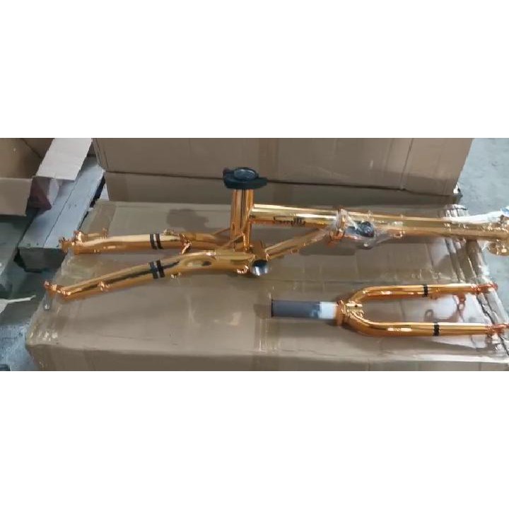 CROMOLY Frame Batangan sepeda lipat 16" SMITH look like new Troy