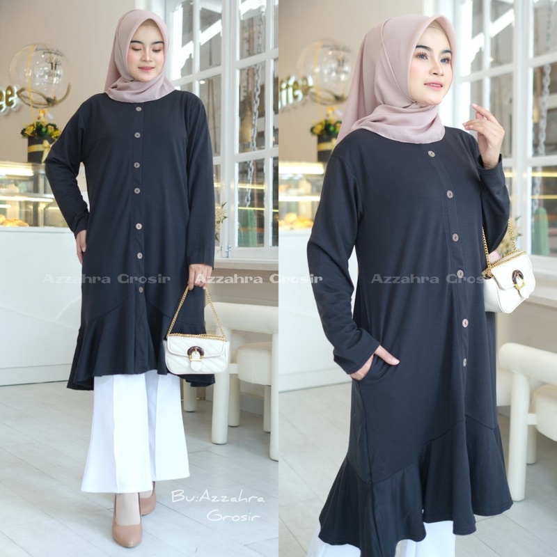 ELBIE Tunik - Tunik Babyterry Import LD105 / Long Tunik Kaos / R.1 -  211-5336