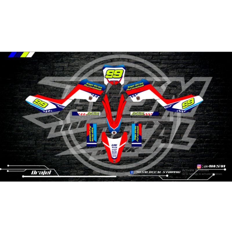 Decal monstrac bahan maxdecal doff