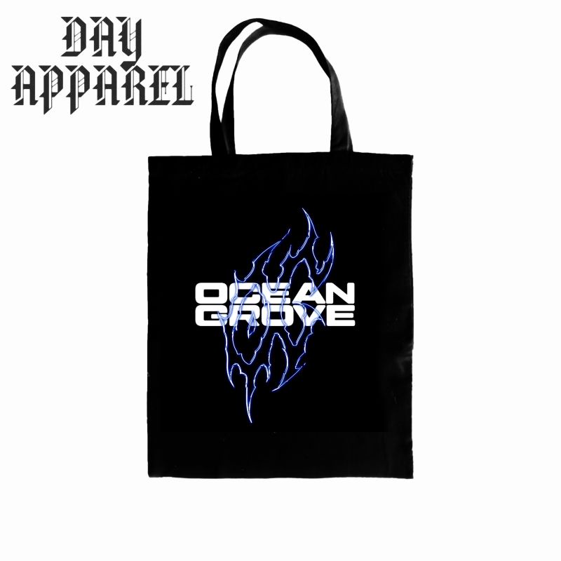 TOTE BAG OCEAN GROVE - TOTE BAG AESTHETIC - TOTE BAG HITAM PRIA WANITA