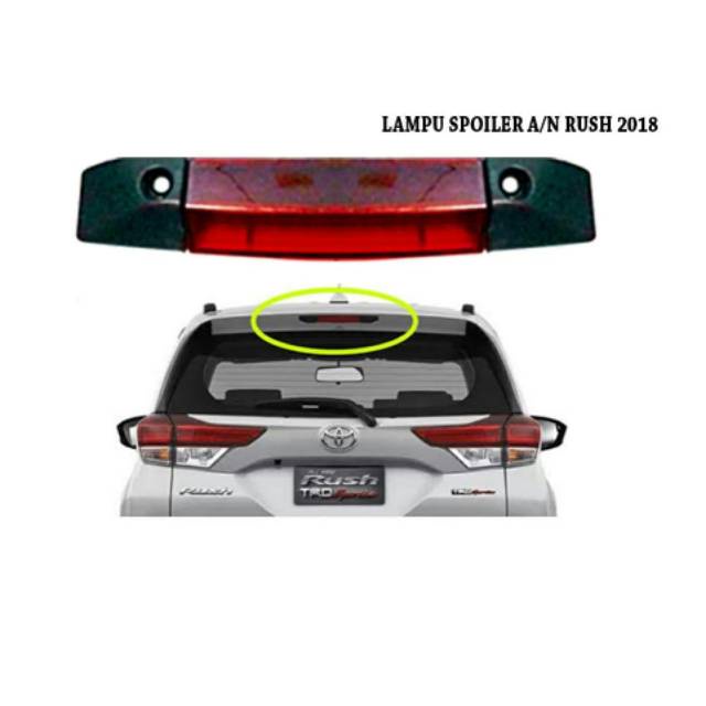 lampu spoiler belakang avanza xenia veloz rush terios 2019 2020