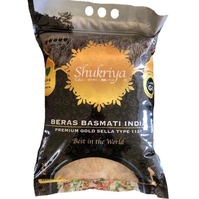 [oddsolshop] pekanbaru/Beras Basmati 5kg - Beras Shukriya 5kg - Premium Gold Sella Rice Type 1121
