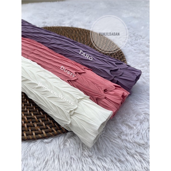 Pashmina Plisket Padi/Zigzag (Grosir Min 10pcs)-1