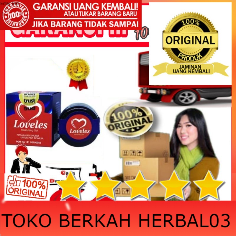 100% ASLI Loveles Moisturizing Gel original BPOM Anti Septik Loveles Asli Original
