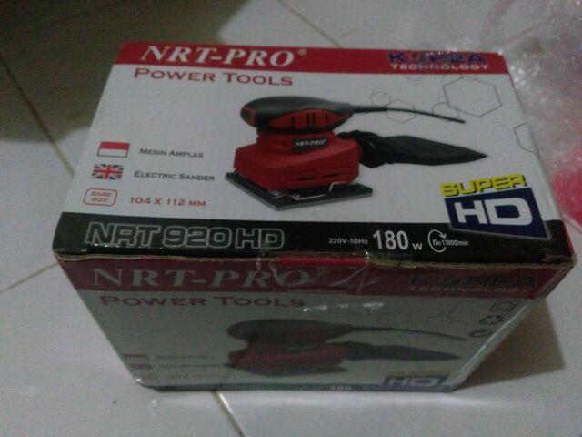 Mesin Amplas Kayu 180watt Sander Square Orbital  Nrt  Pro 920 Hd/ Mesin Penghalus Kayu