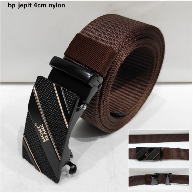 Ikat Pinggang MB Jepit Nylon Belt MB Gesper Impor