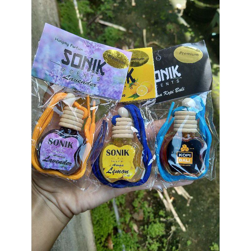 PENGHARUM RUANGAN PARFUM MOBIL GANTUNG / AIR FRESHENER PEWANGI & PENGHARUM TOILET - SONIK SCENTS