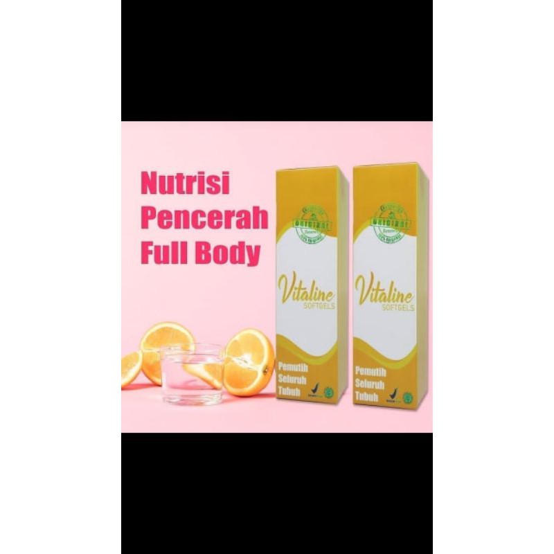 VITAGEL VITALINE SOFTGEL PEMUTIH SELURUH TUBUH VITAGELS