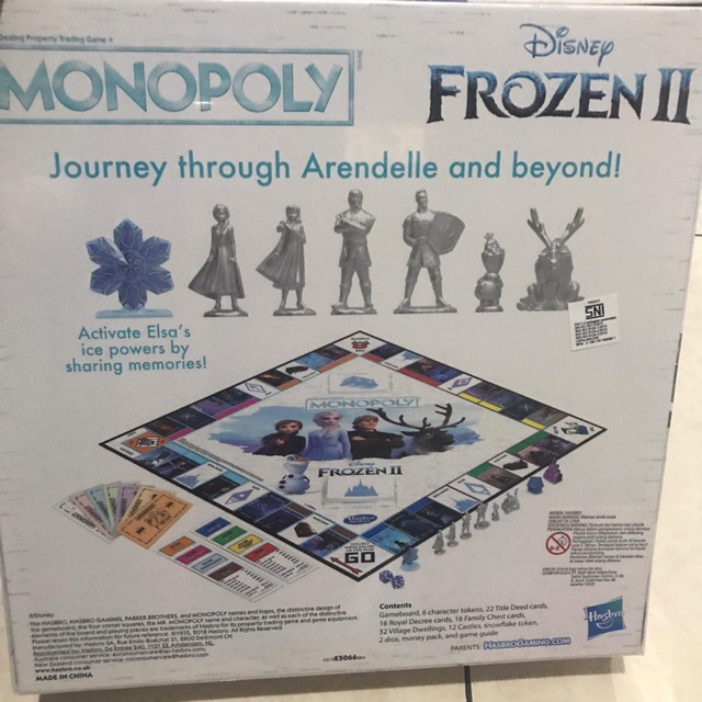 frozen 2 monopoly game guide