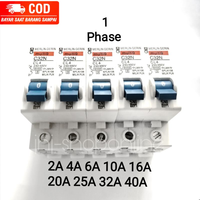 Mcb 4a 4 ampere merlin gerin