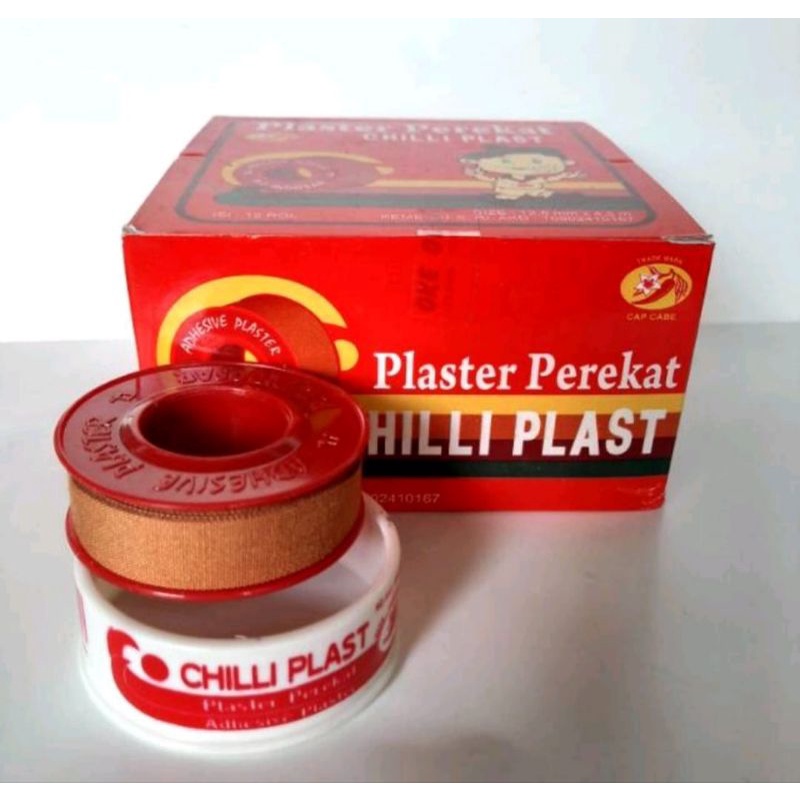 plester Coklat Chilli Plast Plester Luka 1/2 inc, 1 inc &amp; 2 inc