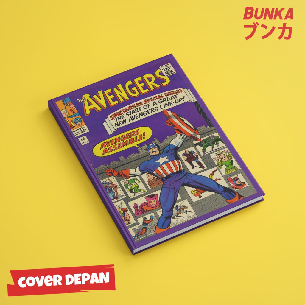 

Notebook Marvel Avengers Klasik Cover 06 Hardcover A5 Buku Tulis Catatan Note Agenda Planner