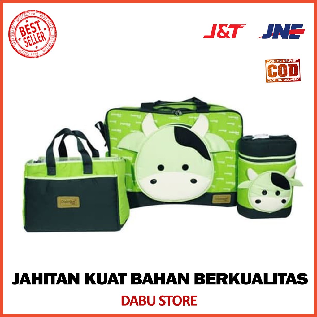 Tas Bayi Dialogue Baby Tas Bayi Besar Tempat Botol Susu Double Minibag Milky Hijau G6H5 Perlengkapan