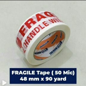 

LAKBAN/ISOLASI FRAGILE 2" 90 YARD 48MM/PUTIH
