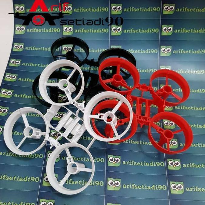 frame eachine e011 & canopy cocok u/ up e010 jjrc h36 build 716 720 - Putih