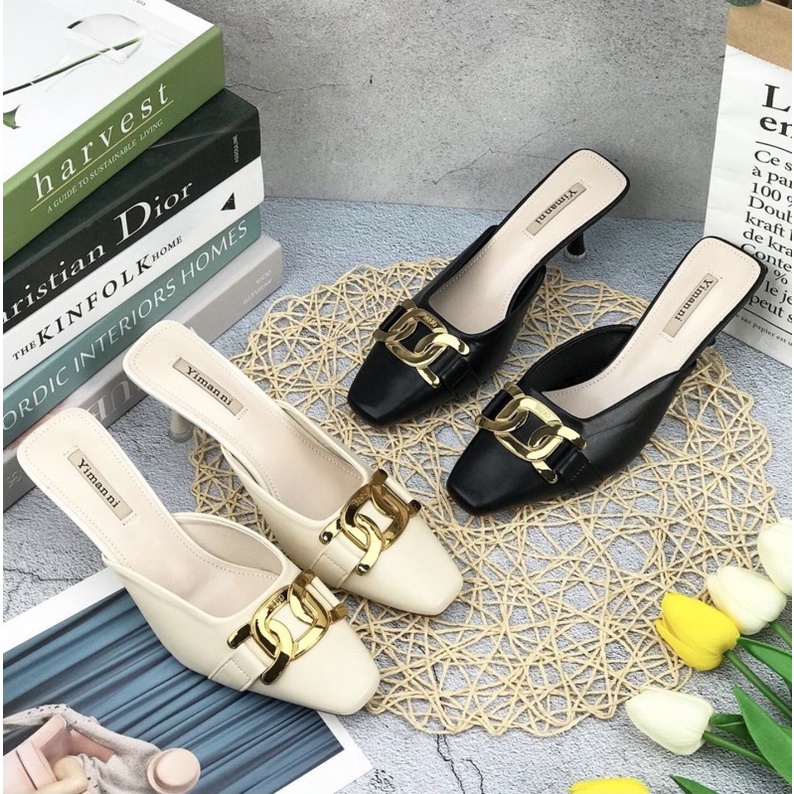 Heelsslop 20228 sendal wanita import realpict